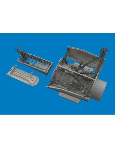 F-16C wheel bays & legs heavyweight PRINT 1/48 for Tamiya, 1/48 - E...