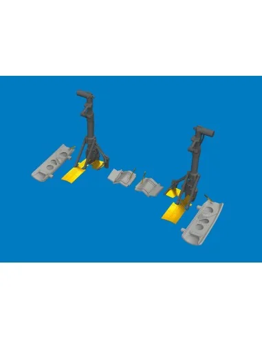 P-40K undercarriage legs PRINT for Eduard, 1/48 - Eduard Accessorie...