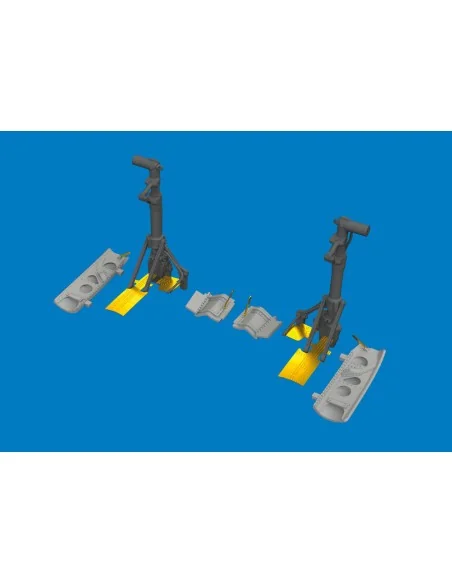 P-40K undercarriage legs PRINT for Eduard, 1/48 - Eduard Accessorie...