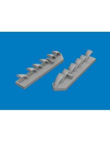 Fw 190D-9 exhaust stacks PRINT for Miniart, 1/48 - Eduard Accessori...