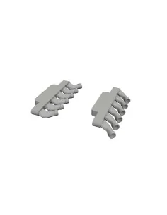 Spitfire Mk.IX exhaust stacks rounded PRINT for Airfix, 1/48 - Edua...