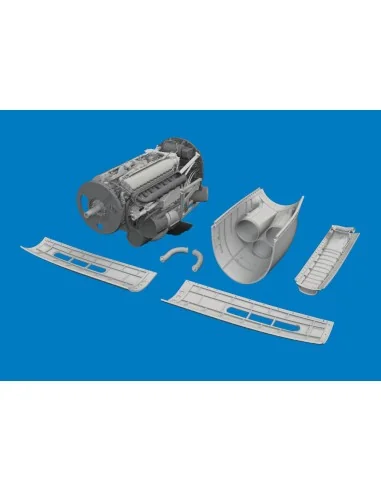 P-40K engine PRINT for Eduard, 1/48 - Eduard Accessories 6481211