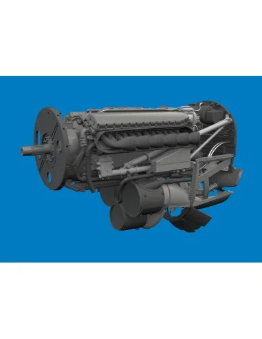 P-40K engine PRINT for Eduard, 1/48 - Eduard Accessories 6481211