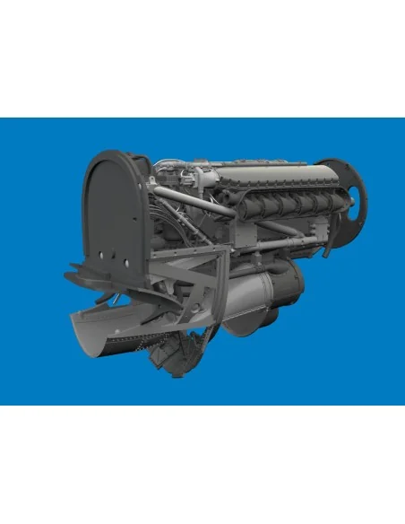 P-40K engine PRINT for Eduard, 1/48 - Eduard Accessories 6481211