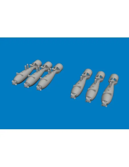 P-40 40lb frag bombs PRINT for Eduard, 1/48 - Eduard Accessories 64...