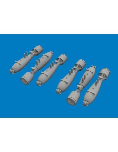 P-40 40lb frag bombs PRINT for Eduard, 1/48 - Eduard Accessories 64...