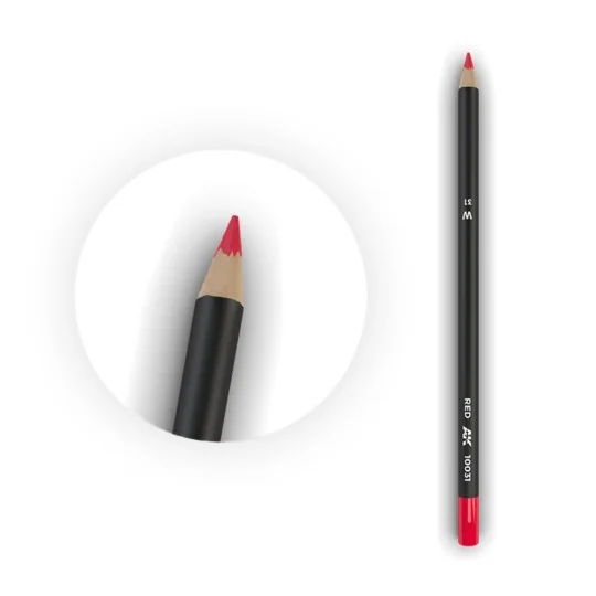Watercolor Pencil Red - AK Interactive AK10031 Watercolor Pencil Red - AK Interactive AK10031