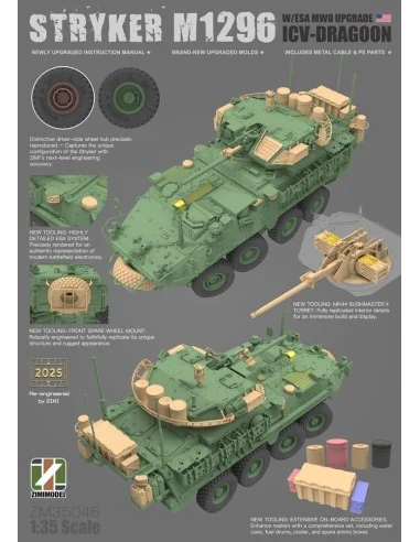 Stryker M1296 ICV-Dragoon with ESA MWO Upgrade, 1/35 - Zimi Model Z...
