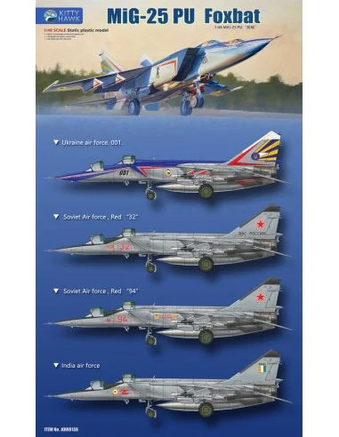 MIG-25 PU Foxbat, 1/48 - Kitty Hawk KH80136