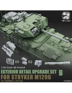 3D- Printed EXTERIOR DETAIL UPGRADE SET B for STRYKER M1296, 1/35 -...