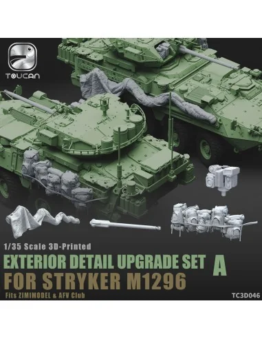 3D-Printed EXTERIOR DETAIL UPGRADE SET A for STRYKER M1296, 1/35 - ...