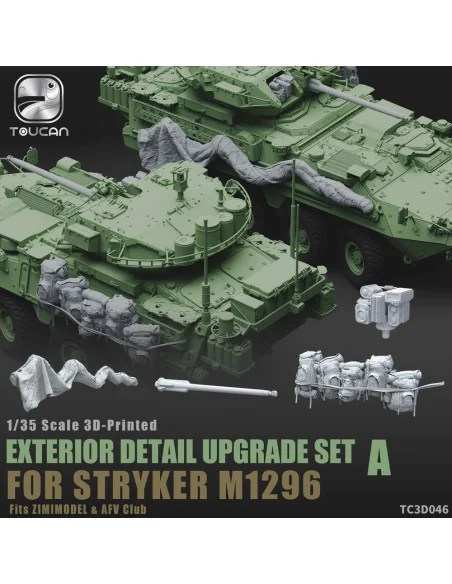 3D-Printed EXTERIOR DETAIL UPGRADE SET A for STRYKER M1296, 1/35 - ...