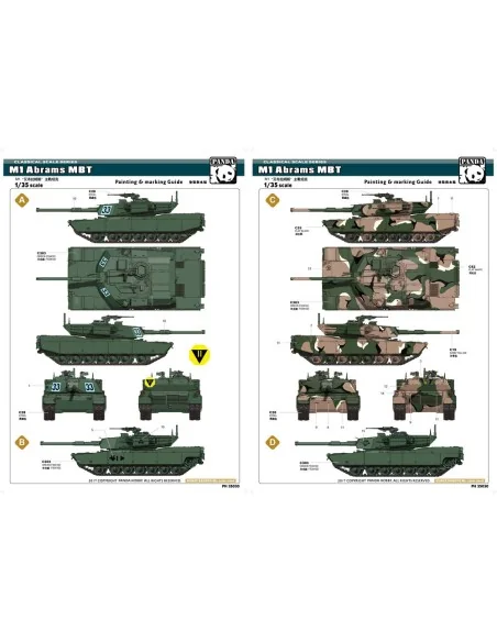 M1 Abrams MBT, 1/35 - Panda Hobby PH35030