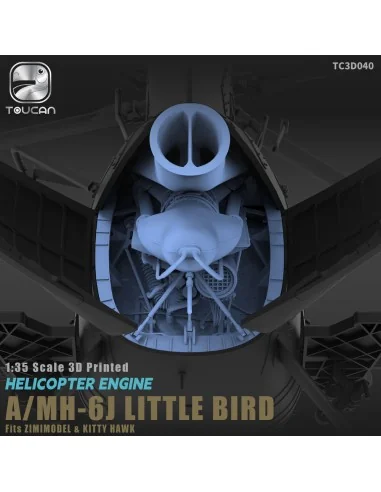 HELICOPTER ENGINE A/MH-6J LITTLE BIRD, 1/35 - Toucan Model TC3D040