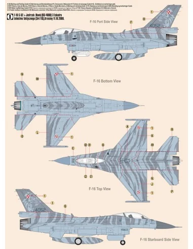 F-16C BLOCK 52 + JASTRZAB HAWK, 1/48 - Mistercraft G-116