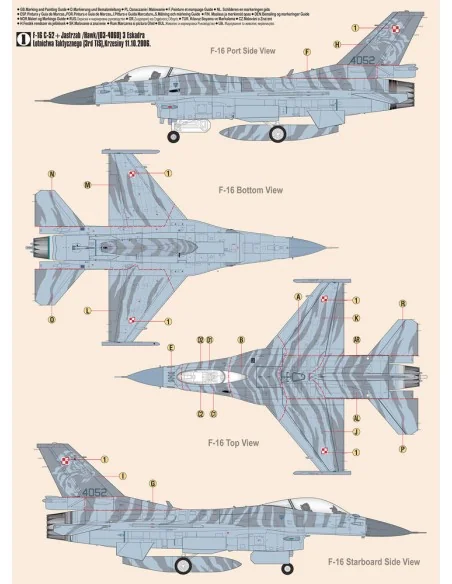 F-16C BLOCK 52 + JASTRZAB HAWK, 1/48 - Mistercraft G-116
