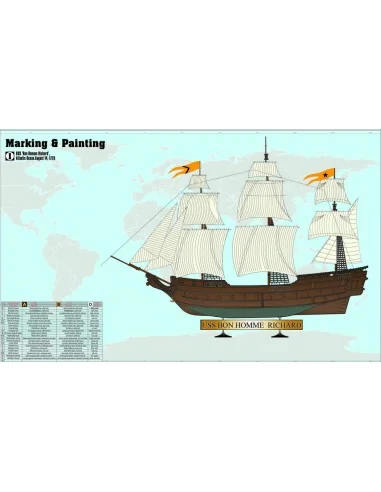 USS Bon Homme Richard START SET, 1/500 - Mistercraft SD-165