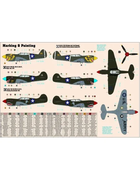 P-40E Aleutian Tiger START SET, 1/72 - Mistercraft SD-202