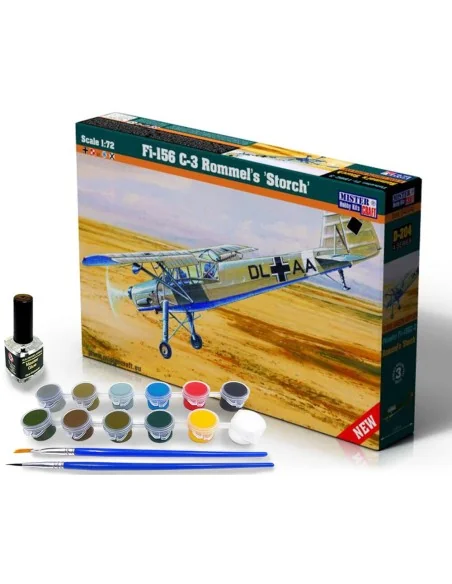 Fi-156 C-3 Rommels Storch START SET, 1/72 - Mistercraft SD-204