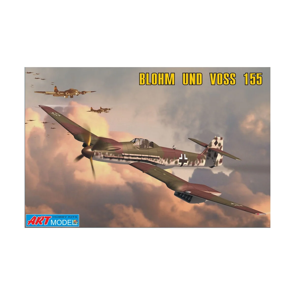 Blohm & Voss 155V2 WWII Ger. interceptor - Art Model ART7202