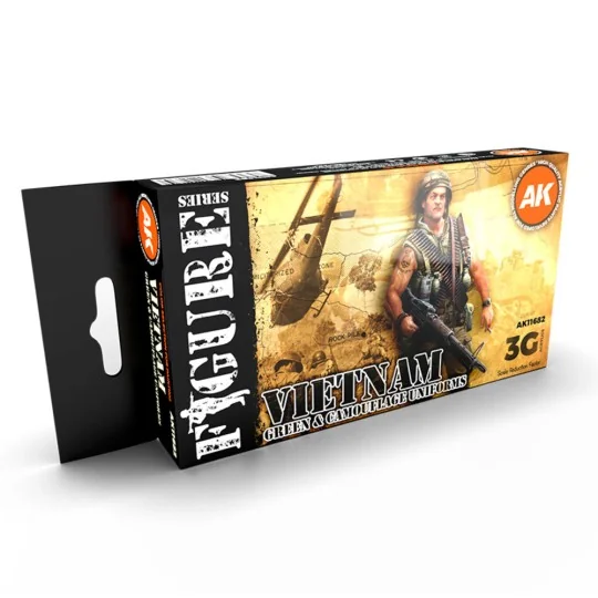 VIETNAM GREEN AND CAMOUFLAGE COLORS 3G - AK Interactive AK11682