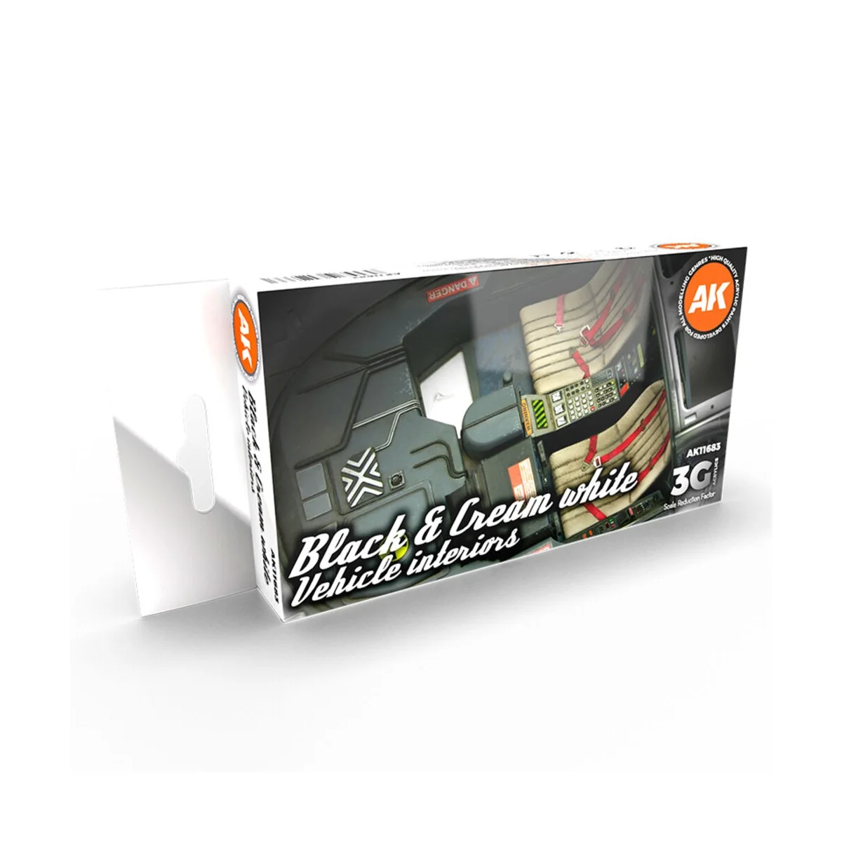BLACK INTERIOR AND CREAM WHITE - AK Interactive AK11683