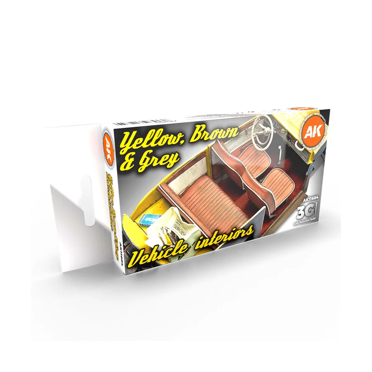 GREY YELLOW BROWN INTERIORS - AK Interactive AK11684 GREY YELLOW BROWN INTERIORS - AK Interactive AK11684