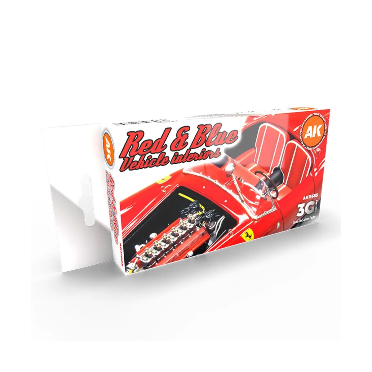 RED AND BLUE INTERIOR COLORS - AK Interactive AK11685 RED AND BLUE INTERIOR COLORS - AK Interactive AK11685