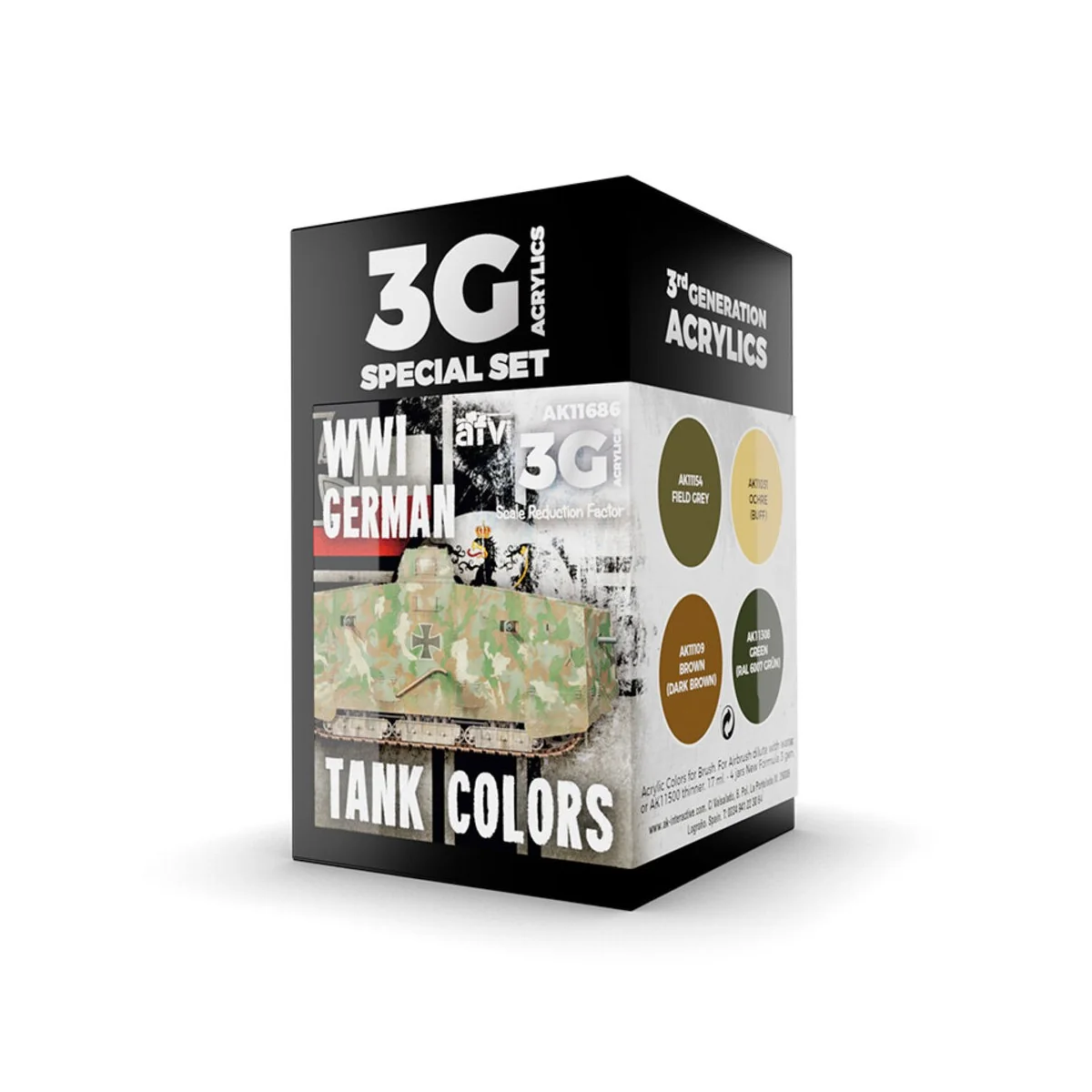 WWI GERMAN TANK COLORS - AK Interactive AK11686