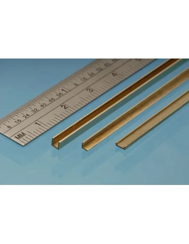 Brass L Channel 1.5 x 1 mm - Albion Alloys L1