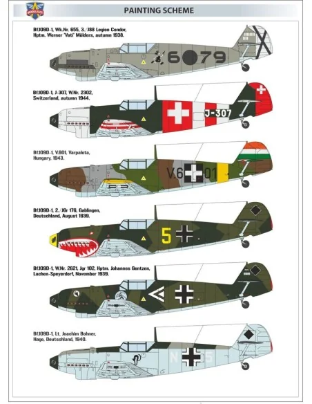 [NO_DESC] Bf.109 D-1 German WWII fighter, 1/48 - ModelSvit MSVIT4806