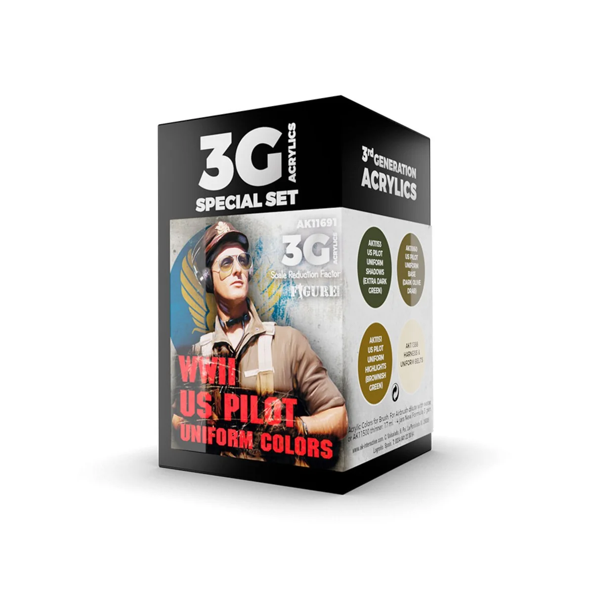 WWII US UNIFORM COLORS 3G - AK Interactive AK11691 WWII US UNIFORM COLORS 3G - AK Interactive AK11691