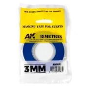 Blue masking Tape for curves 3 mm - AK Interactive AK9183
