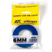 Blue masking Tape for curves 6mm - AK Interactive AK9184