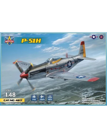 [NO_DESC] P-51H Mustang WWII fighter, 1/48 - ModelSvit MSVIT4817