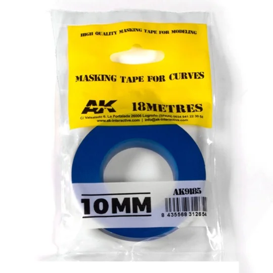 Blue masking Tape for curves 10mm - AK Interactive AK9185
