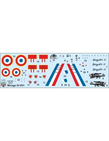 [NO_DESC] Mirage III V-01 French VTOL, 1/72 - ModelSvit MSVIT72023