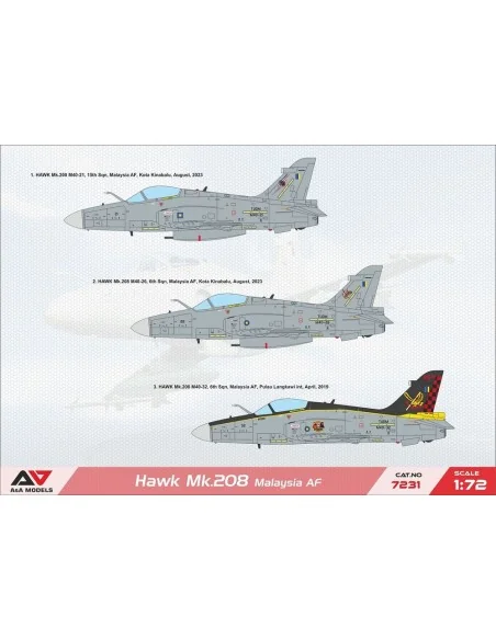 [NO_DESC] Hawk 208 light fighter (MAL), 1/72 - A&A Models AAM7231