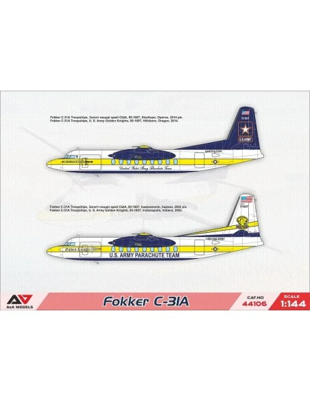 [NO_DESC] Fokker C-31A (Golden Knights), 1/144 - A&A Models AAM44106