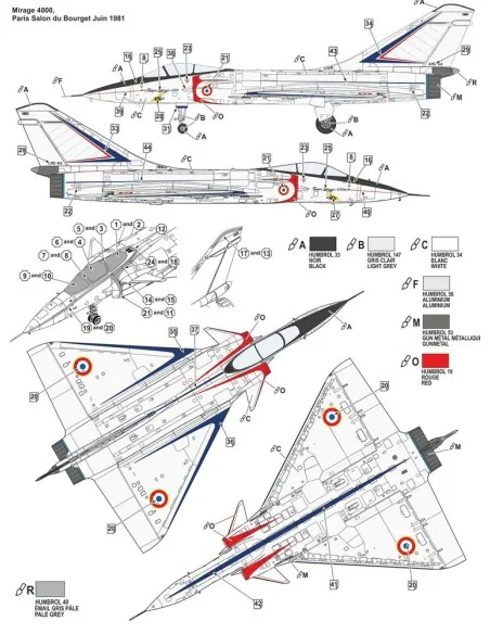 [NO_DESC] Mirage 4000 twinjet fighter prototype, 1/72 - ModelSvit M...