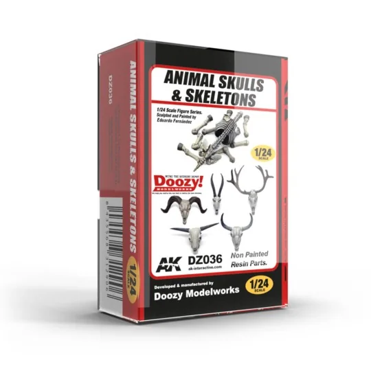 ANIMAL SKULLS & SKELETONS / CALAVERAS DE ANIMALES & ESQUELETOS 1:24...