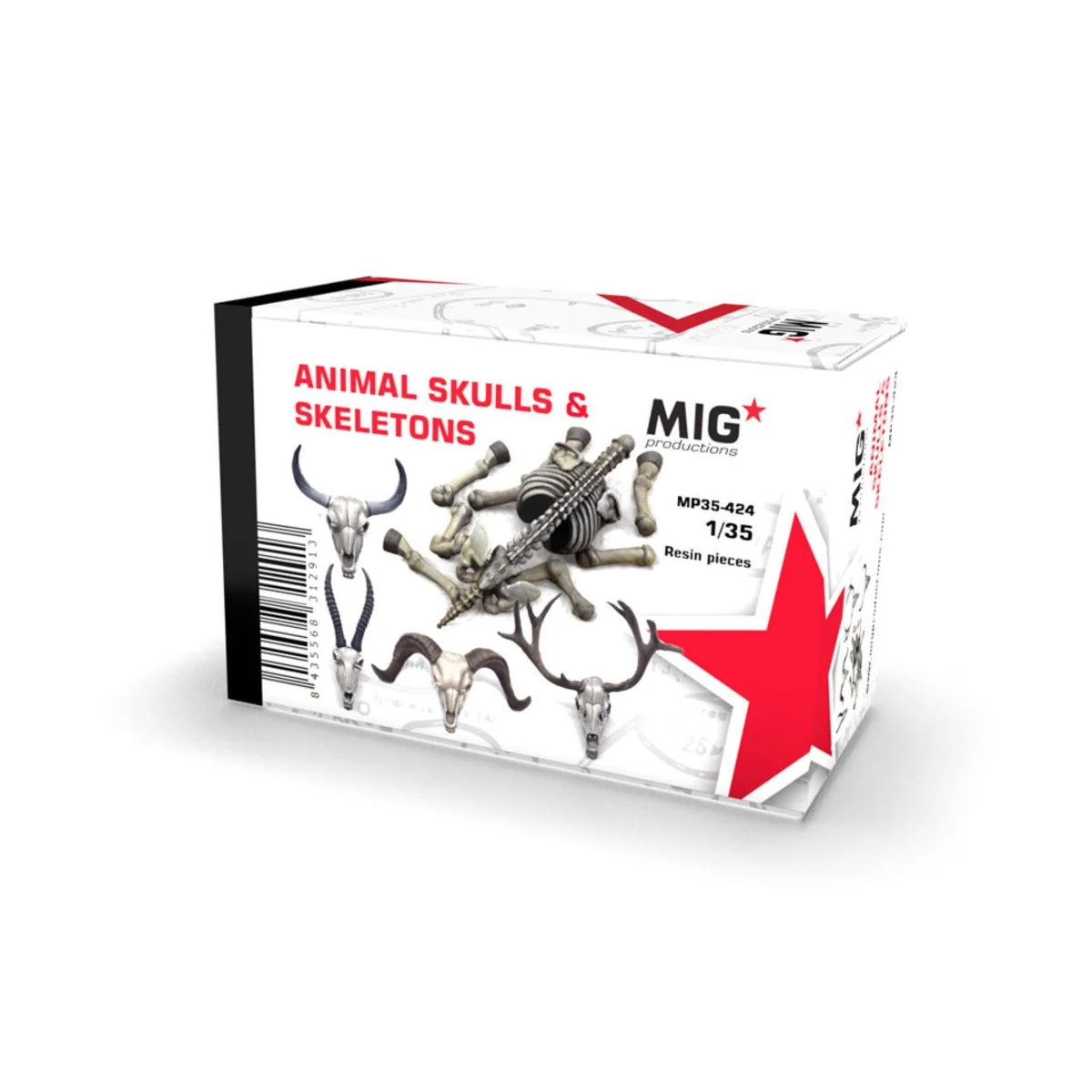 ANIMAL SKULLS & SKELETONS 1:35 - AK Interactive MP35-424