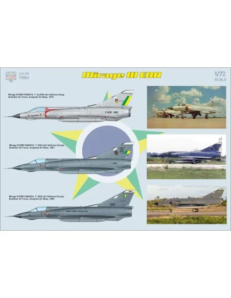 [NO_DESC] Mirage IIIEA/EBR interceptor, 1/72 - ModelSvit MSVIT72063