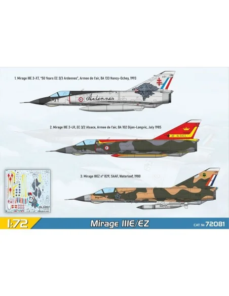 [NO_DESC] Mirage IIIE/EZ, 1/72 - ModelSvit MSVIT72081
