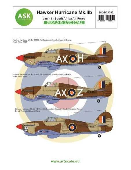 Hawker Hurricane Mk.IIB part 11 - South African Air Force, 1/32 - A...
