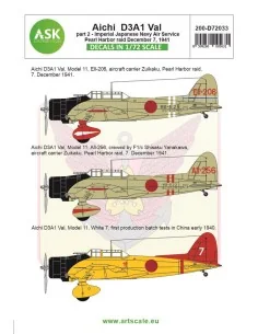 Aichi D3A1 Val part 2 - Pearl harbor raid, 7. December 1941, 1/72 -...