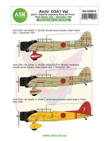 Aichi D3A1 Val part 2 - Pearl harbor raid, 7. December 1941, 1/48 -...