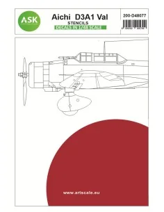Aichi D3A1 Val - Stencils, 1/48 - Art Scale Kit 200-D48077