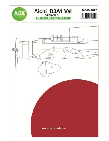 Aichi D3A1 Val - Stencils, 1/48 - Art Scale Kit 200-D48077