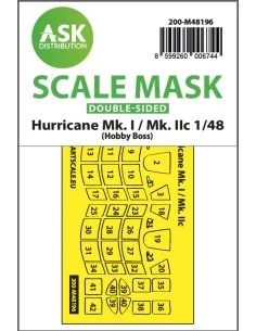 Hawker Hurricane Mk.I / Mk.IIc double-sided express fit mask for Ho...